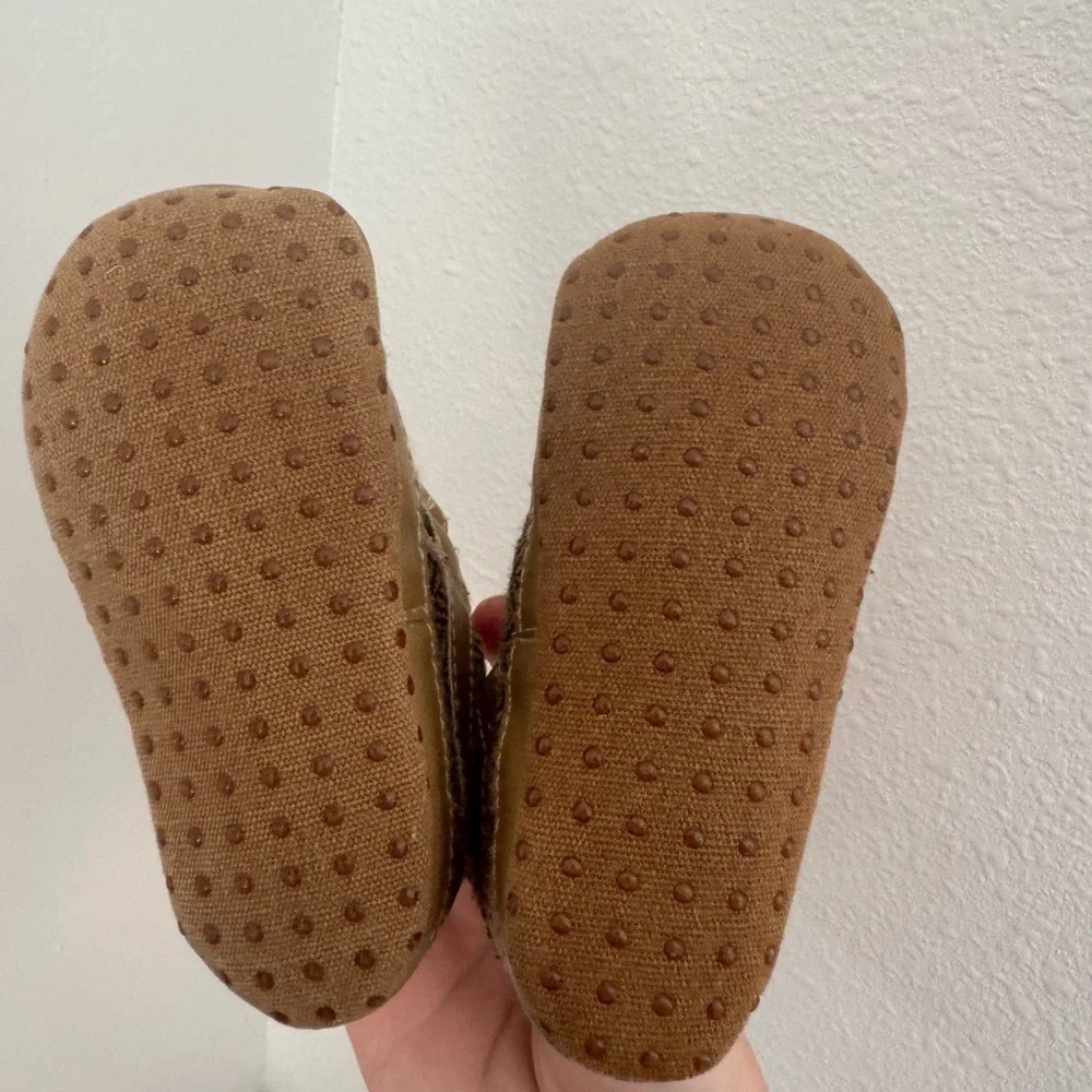 Brown and Tan Kids Shoes